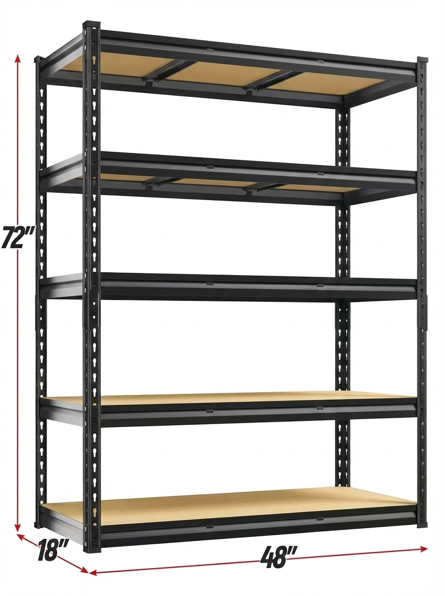 Heavy Duty Metal Garage Shelving Rack