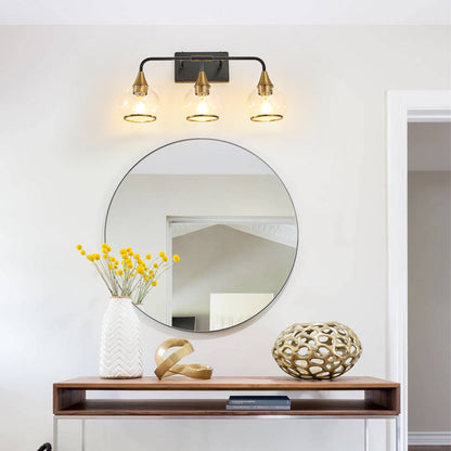 Black & Gold Vanity Wall Sconce