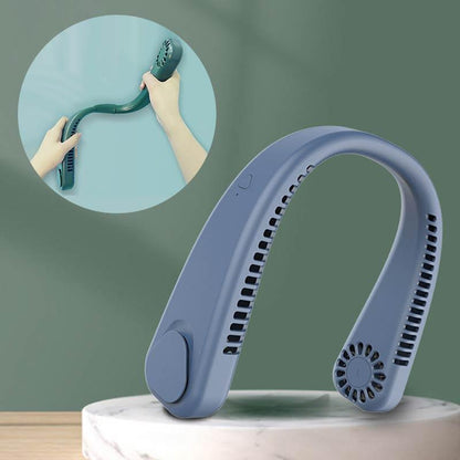 Rechargeable Bladeless Neck Fan with 3 Wind Speeds