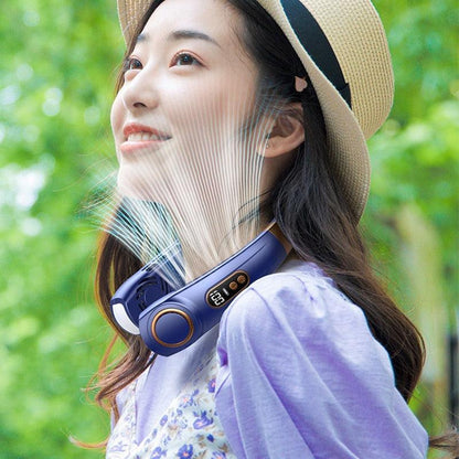 Rechargeable Bladeless Neck Fan with 3 Wind Speeds