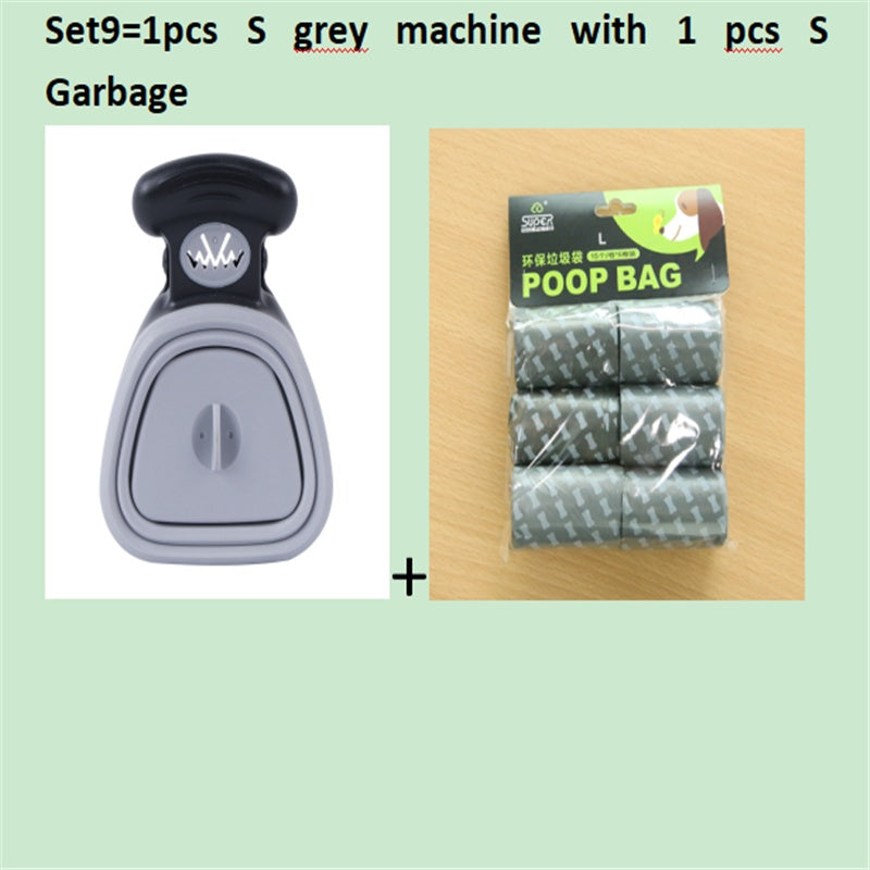 Travel Foldable Pooper Scooper With 1 Roll Compostable bags
