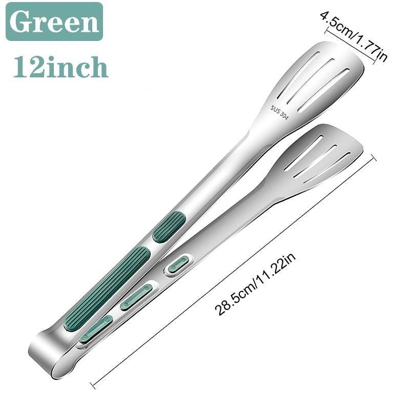 7/9/12 inch 304 Stainless Steel Kitchen Tongs
