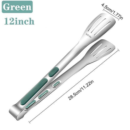 7/9/12 inch 304 Stainless Steel Kitchen Tongs