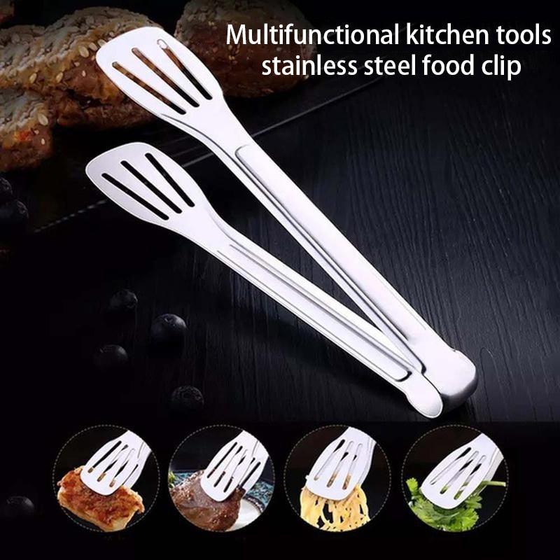 7/9/12 inch 304 Stainless Steel Kitchen Tongs