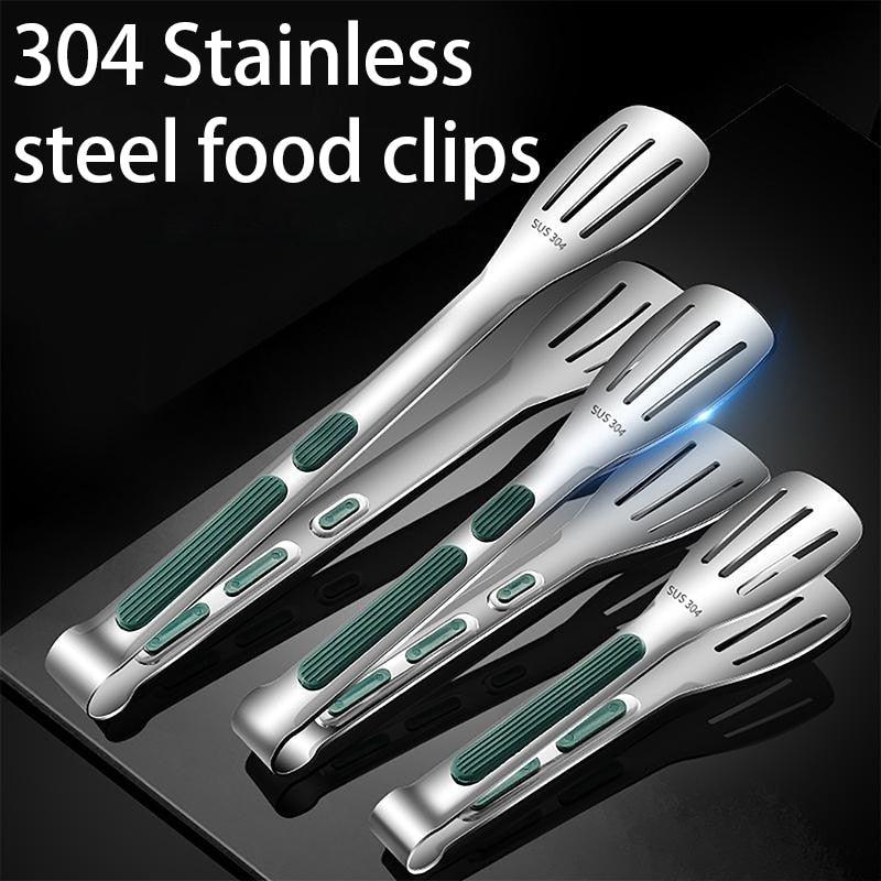 7/9/12 inch 304 Stainless Steel Kitchen Tongs