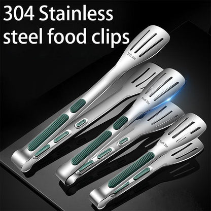 7/9/12 inch 304 Stainless Steel Kitchen Tongs