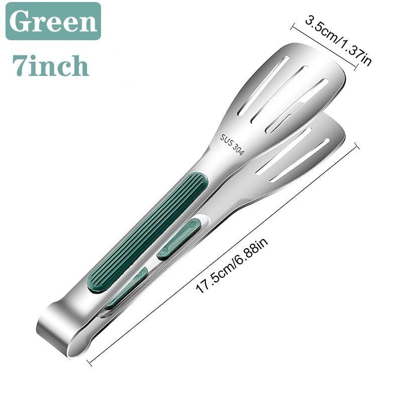 7/9/12 inch 304 Stainless Steel Kitchen Tongs