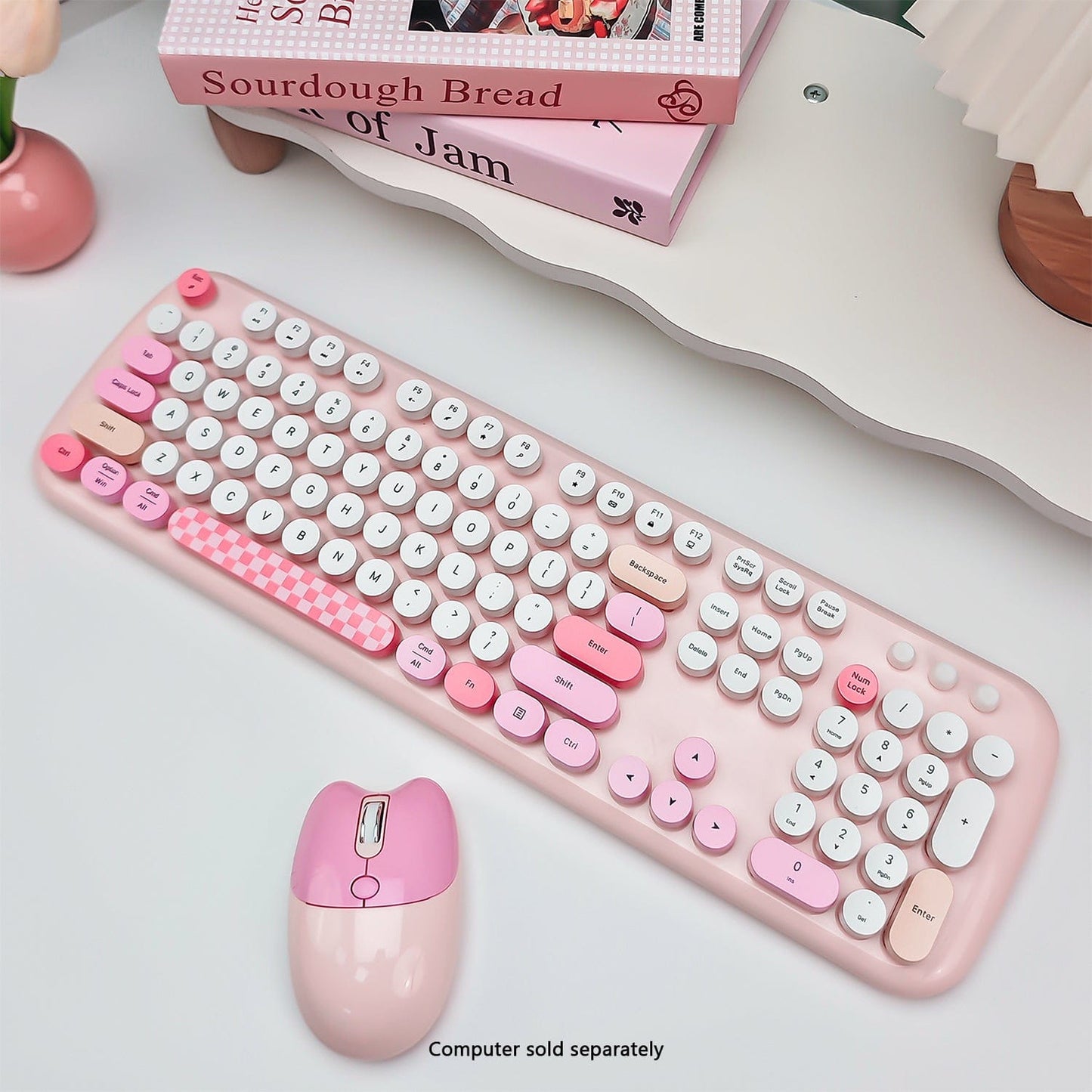 Wireless Keyboard & Mouse Combo - Silent Click