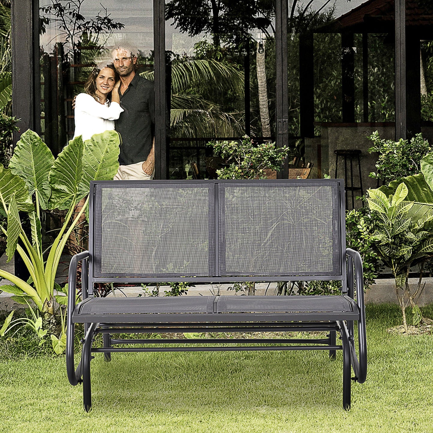 2 Person Outdoor Glider Bench
