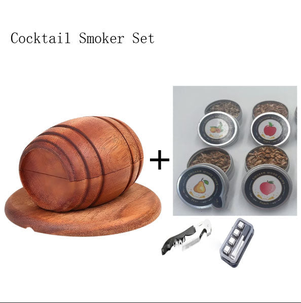 Barrel Cocktail Smoking Kit with Wood Chips