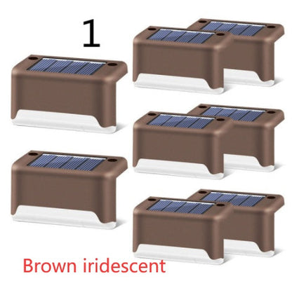 New Upgrade Waterproof LED Solar Fence Lamp Solar Deck Lights