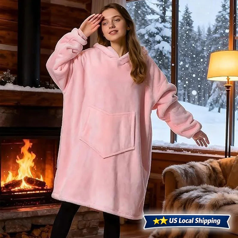 Oversized Wearable Blanket Hoodie