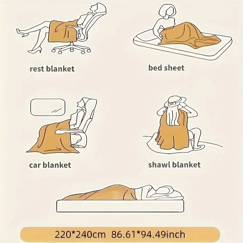 8lb Weighted Fleece Blanket