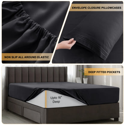 Brushed Microfiber, 16" Deep Pockets Sheet Set