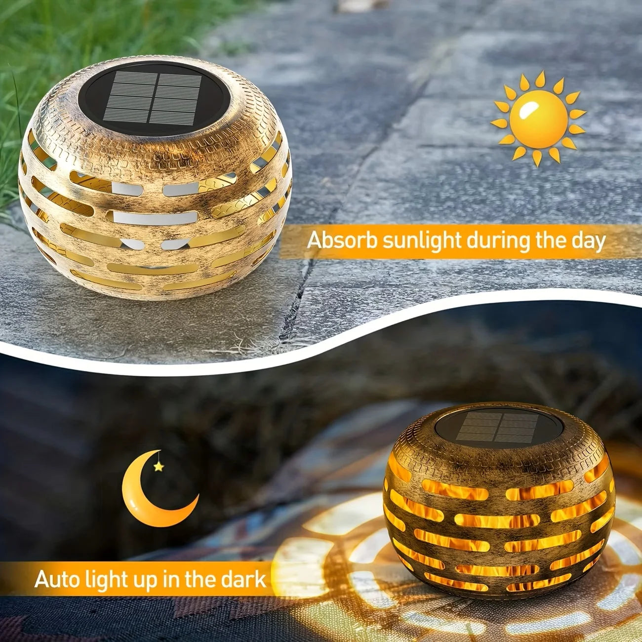 Retro Metal Solar Lights