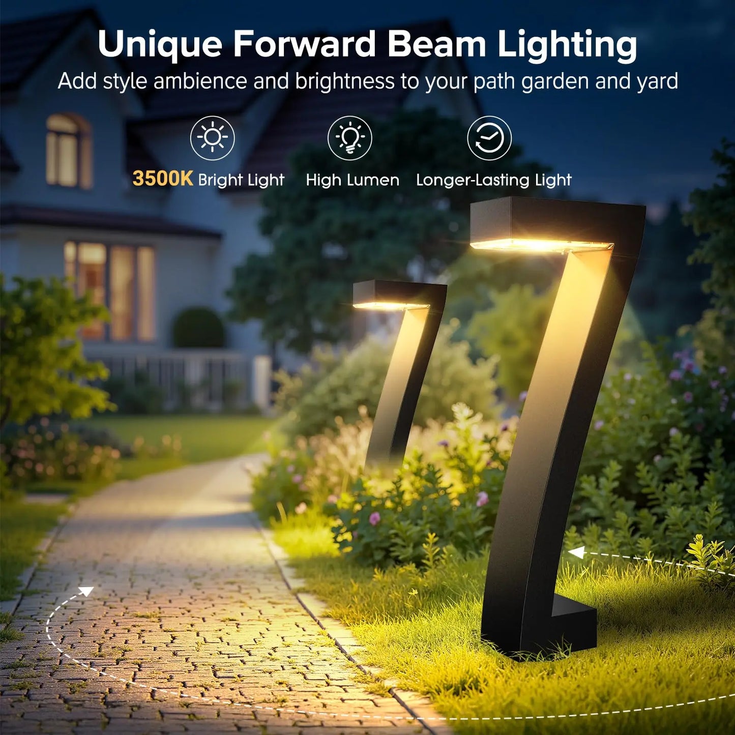 Bright LED Solar Outdoor Pathway Lights