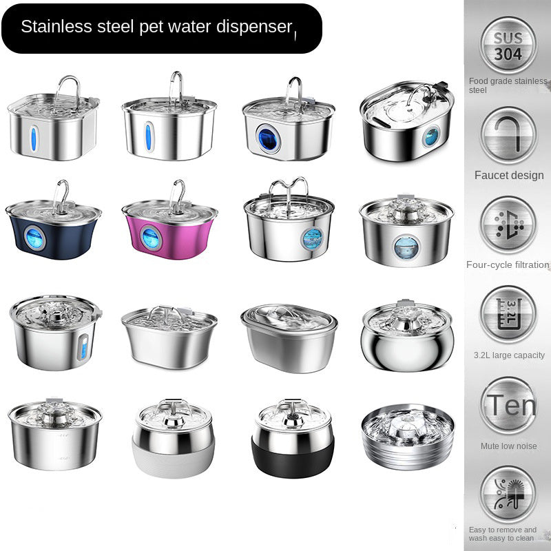 Stainless Steel Smart Pet Water Dispenser
