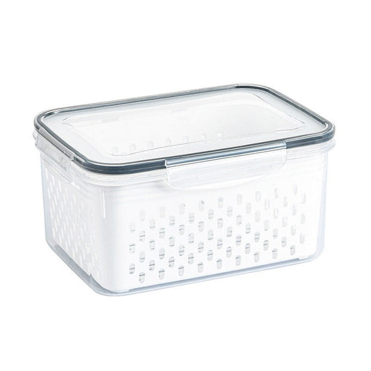 Sealed Food Preservation Box with Drainage Bin