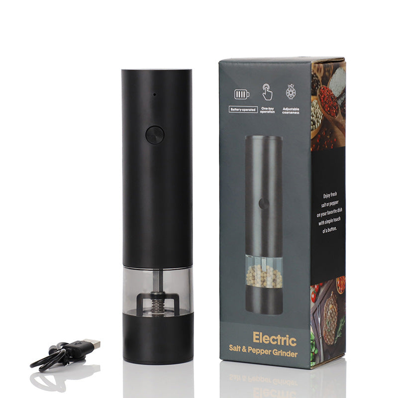 USB Charging Electric Pepper & Sea Salt Grinder with Base