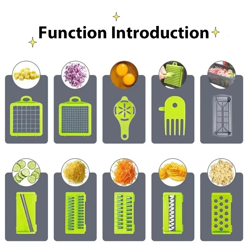16-in-1 Vegetable Chopper Set