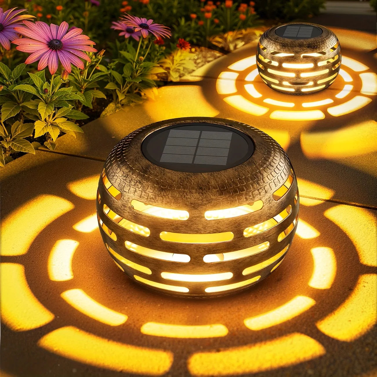 Retro Metal Solar Lights