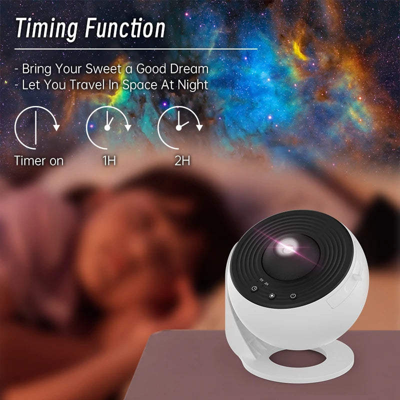 360° Night Light Galaxy Projector Lamp