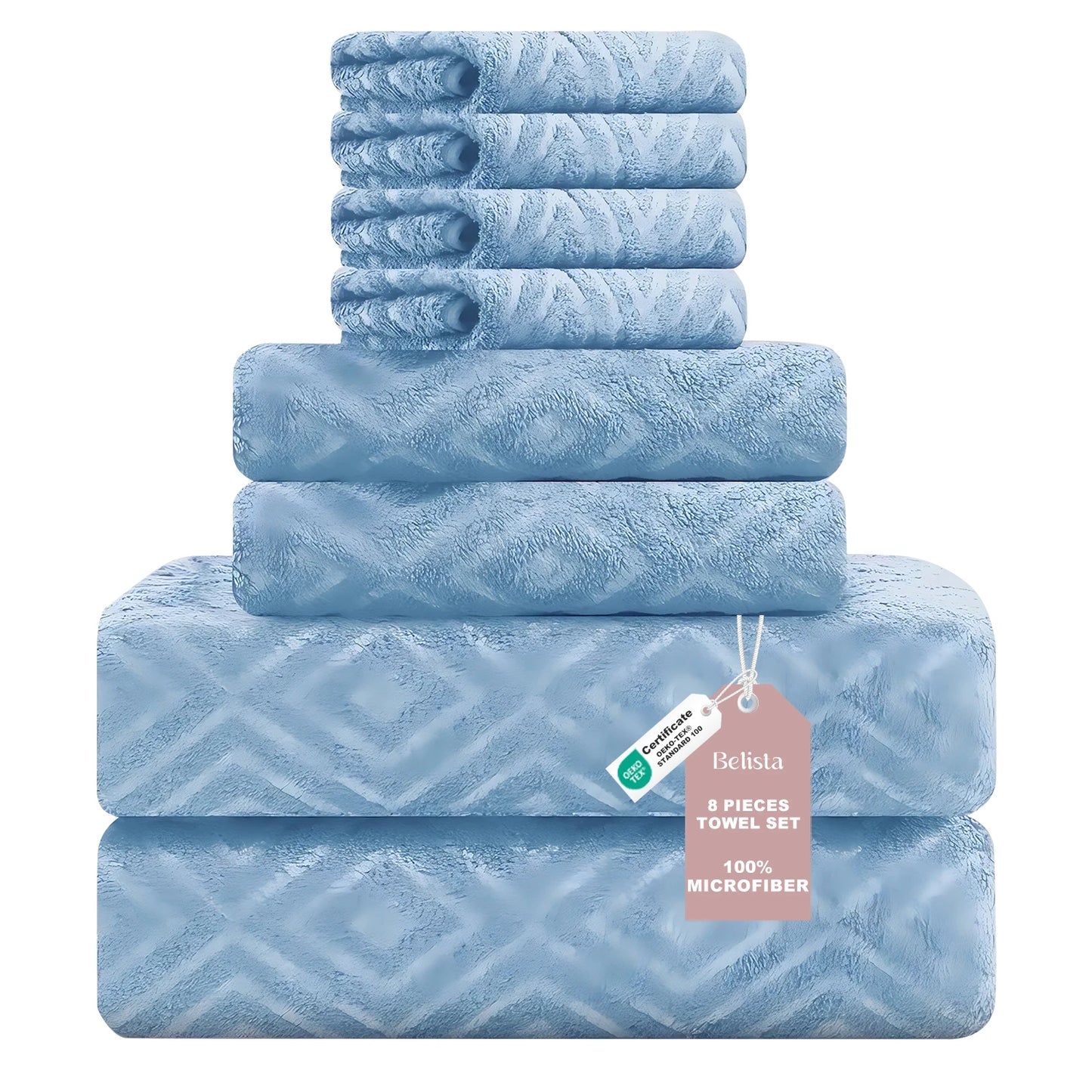 Oversized 8-Piece Towel Set