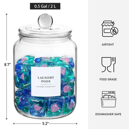 Half Gallon Glass Containers