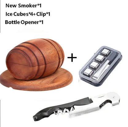 Barrel Cocktail Smoking Kit with Wood Chips