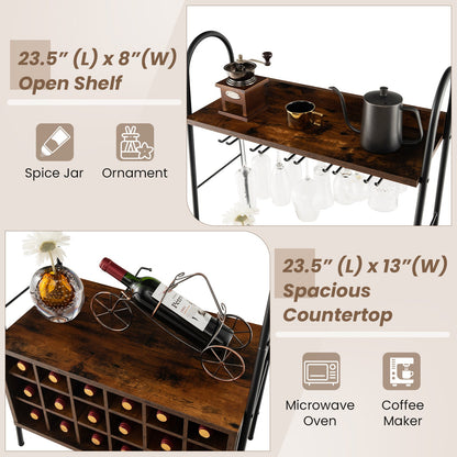 Baker's Rack with Detachable Wine Rack