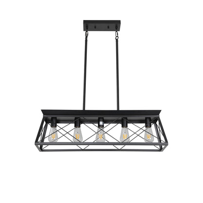 5-light Farmhouse Pendant Light