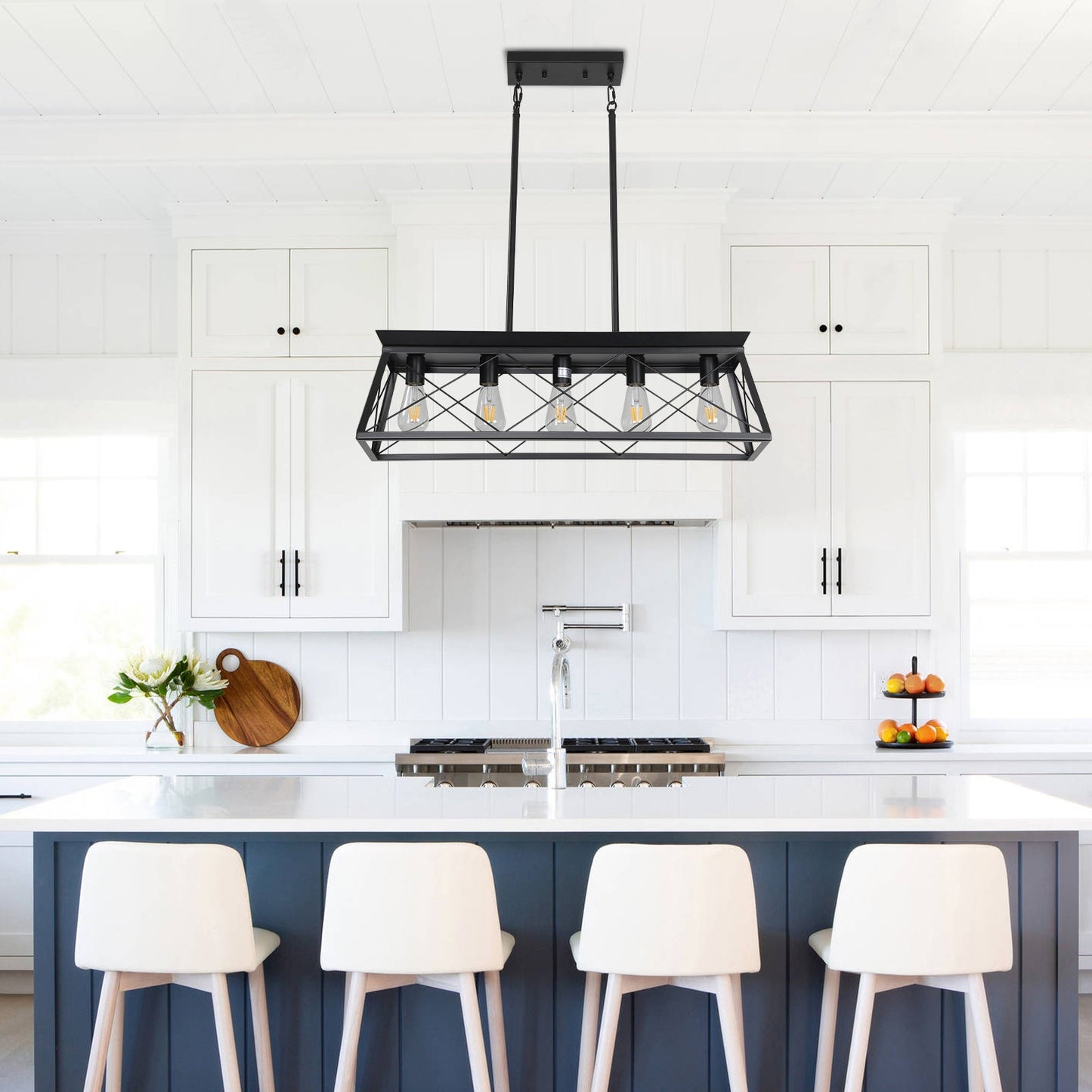 5-light Farmhouse Pendant Light