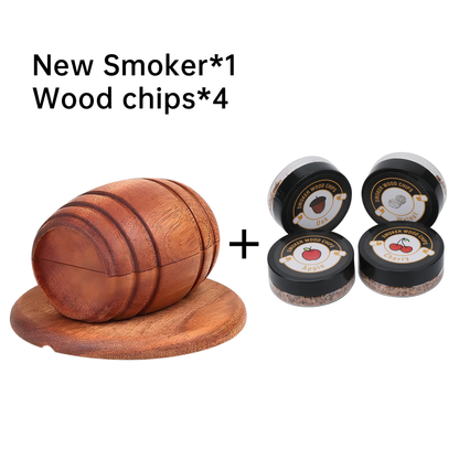 Barrel Cocktail Smoking Kit with Wood Chips