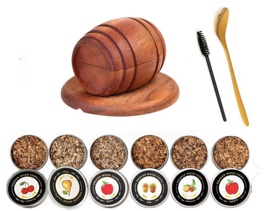 Barrel Cocktail Smoking Kit with Wood Chips