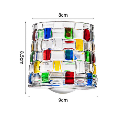 Hand drawn rotating whiskey glasses