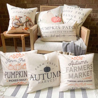 Hello Fall Pillow Cover 18x18 inch