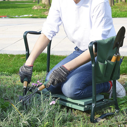 Portable heavy duty gardening seat up to 330 lbs