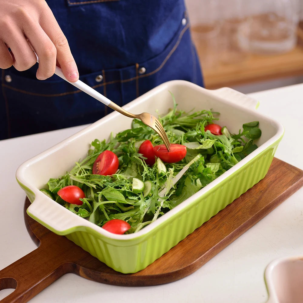 4-Piece Ceramic Baking Dish Set