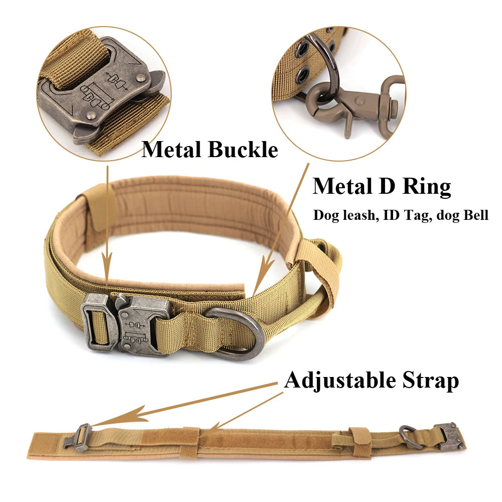 Adjustable Tactical Dog Training Collar/Leash