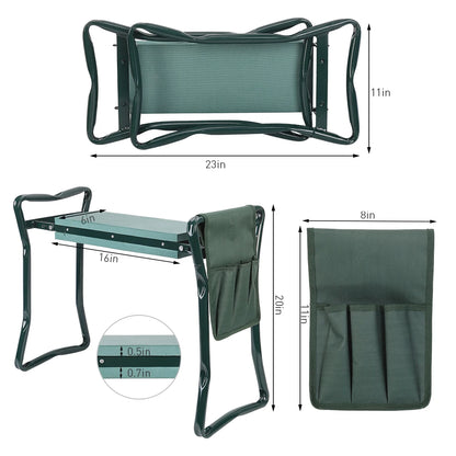 Portable heavy duty gardening seat up to 330 lbs