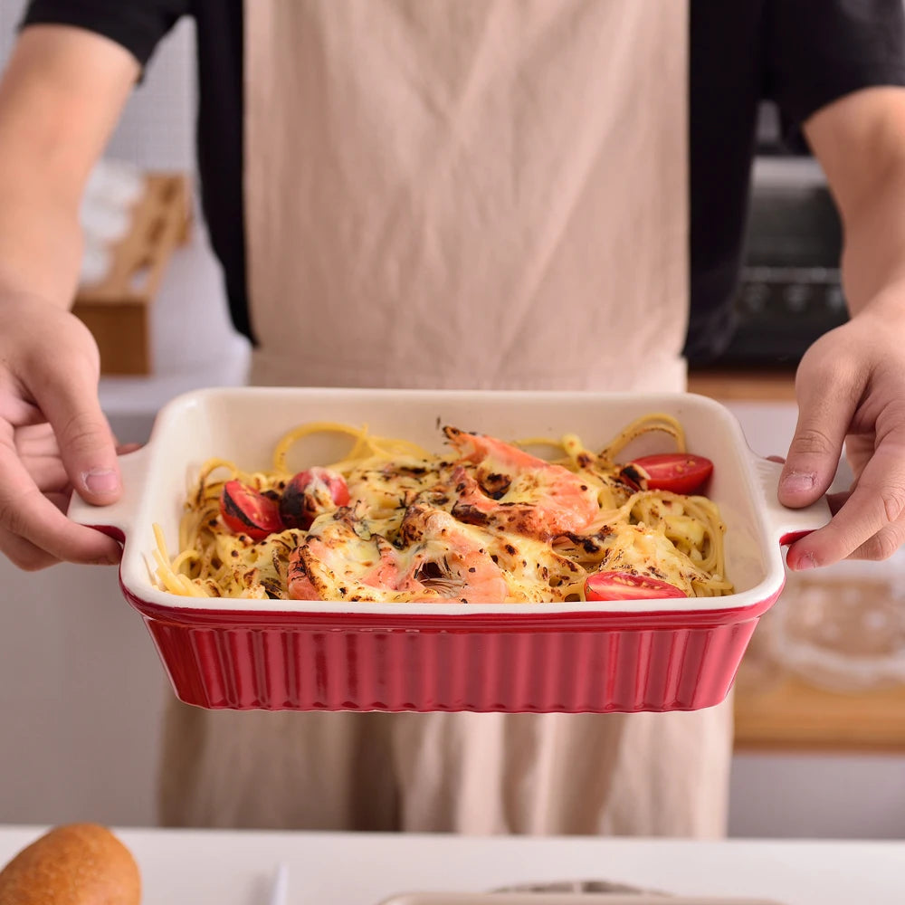 4-Piece Ceramic Baking Dish Set