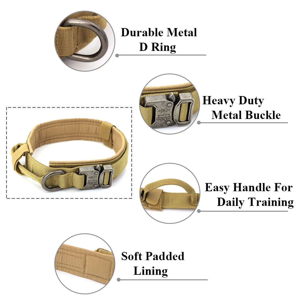 Adjustable Tactical Dog Training Collar/Leash