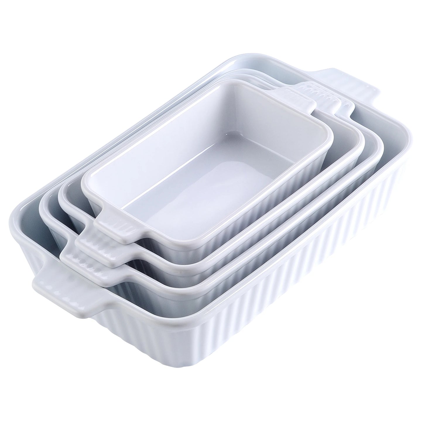4-Piece Ceramic Baking Dish Set