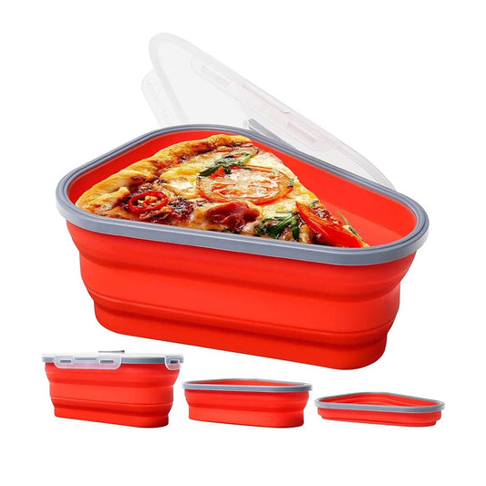 Reusable Pizza Storage with 5 Microwavable Serving Trays