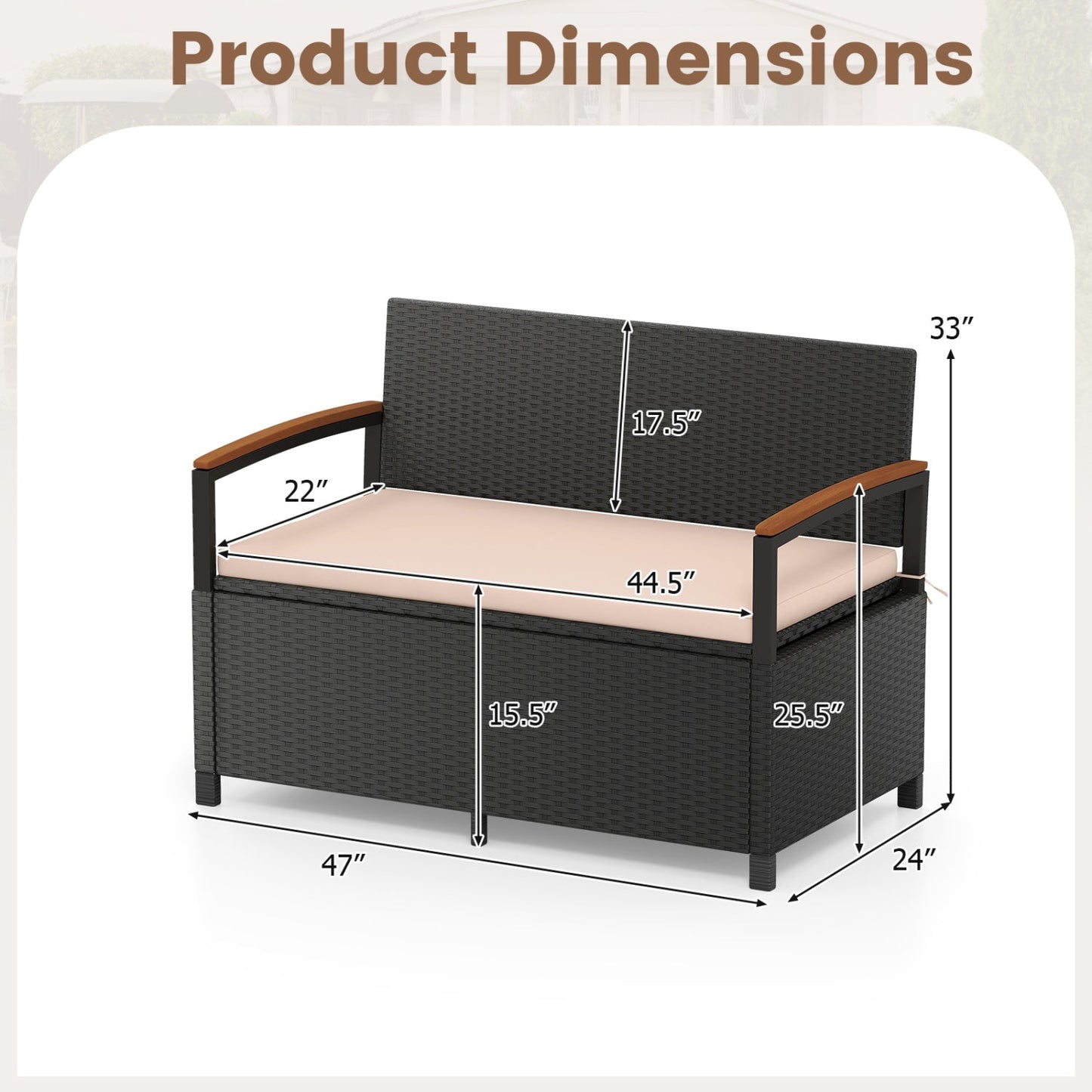 Outdoor Storage Bench Deck Box