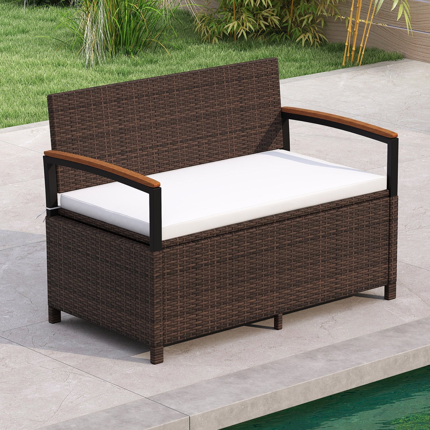Outdoor Storage Bench Deck Box