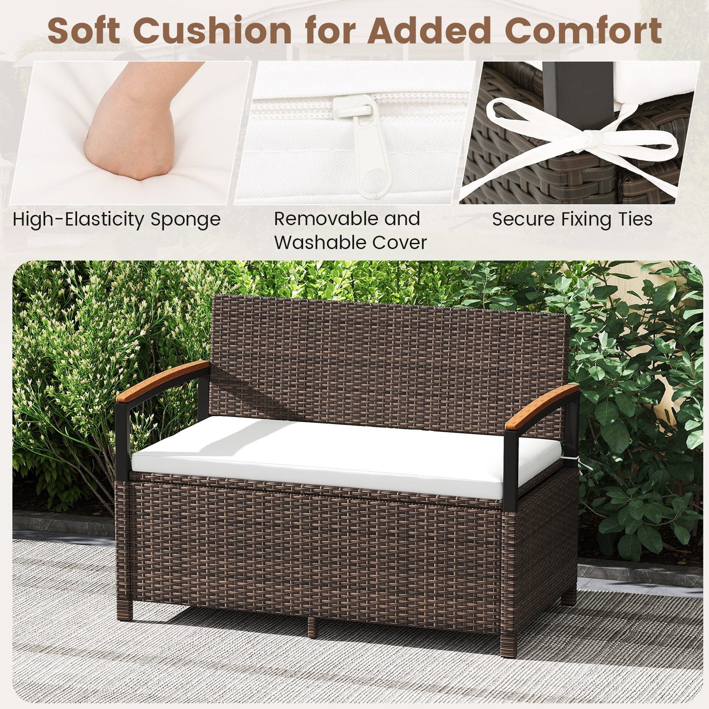 Outdoor Storage Bench Deck Box