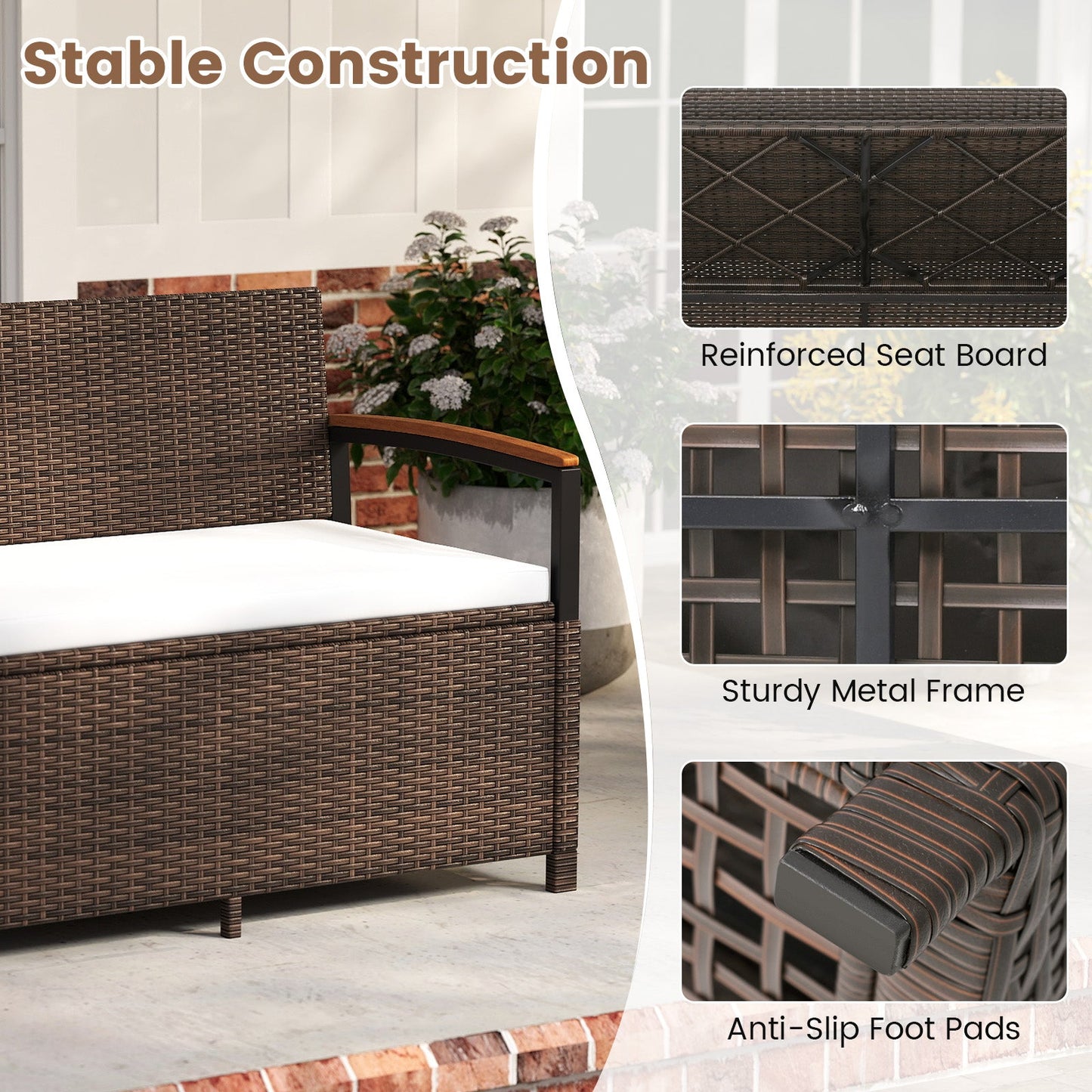 Outdoor Storage Bench Deck Box