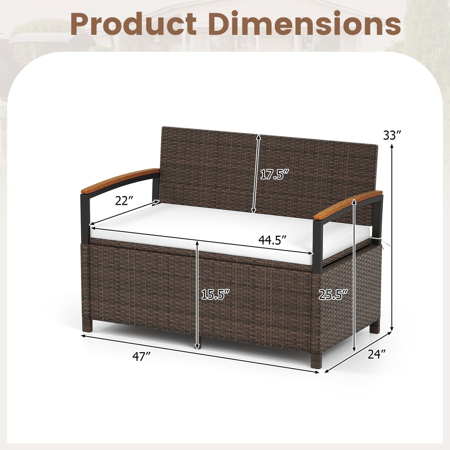 Outdoor Storage Bench Deck Box