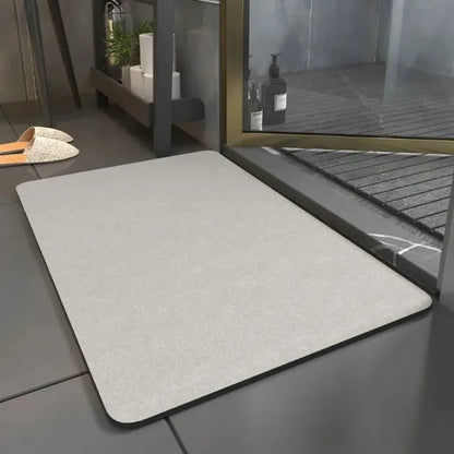 Solid Color Diatomite Floor Mat Non-Slip